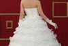 New Cheap Simple Style A line Layered Bow Organza Exquisite Full Length gothic victorian dress Wedding Dresses
