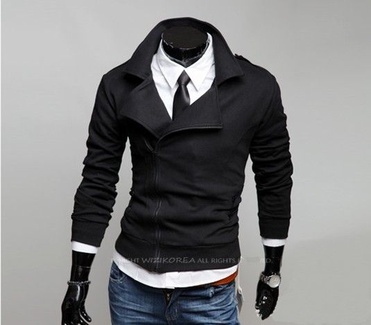 New Mens Style Zipper HOODY Slim Fit Hoodies Casual Sports 5935 From ...