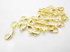 Big Size 20mm Messing Gouden Kreeft Sluiting Sieraden Bevindingen 200pcs / lot Gratis verzending