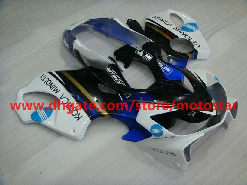 Konica Blue Fairings Kit för Honda CBR600F4I 2004 2005 2006 2007 CBR600 F4I 04 05 06 07 CBR 600 RX1A