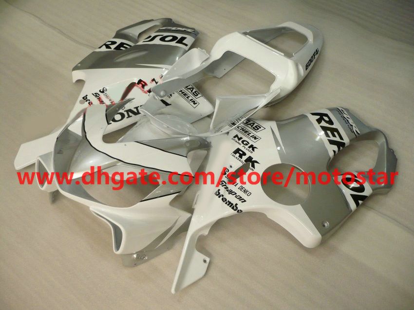 hot sale white NG bodywork fairings kit for HONDA CBR 600F4i 2001 2002 2003 CBR600 F4i 01 02 03 RX5A