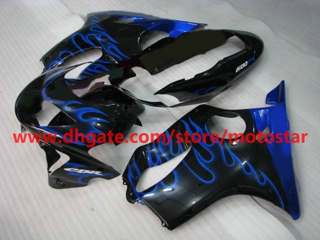 popular blue flame bodywork fairings kit for HONDA CBR600F4 1999 2000 CBR600 F4 99 00 CBR600F RX4C