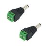 5521mm Mannelijke CCTV UTP Stekker jack socket Adapter Kabel DCAC 2 Camera Video Balun Connector7364354