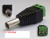 5.5/2.1mm Male CCTV UTP Power Plug jack socket Adapter Cable DC/AC 2, Camera Video Balun Connector