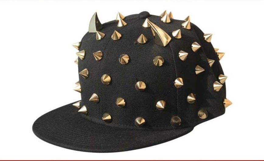 Block Color Hore Hat 2 Tone Ox Horn Caps Blank Rivet Hats Baseball Caps