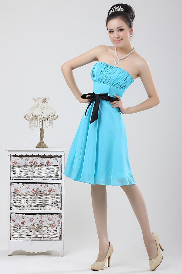 Lady Knee-Length Bridesmaid gown Party Evening Cocktail Dress skirt