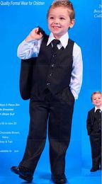 Boy Groom Tuxedos Suit Jacket+Pants+Tie bow tie+Vest+shirts Wedding suits Dress Suit 5 pcs set #2692