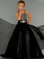 Wholesale new Girl s Pageant Dresses Beautiful pageant dress Stunning Sugar Long Rhinestone Covered Little Girl Pageant Gown