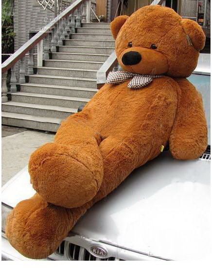 2019 giant huge 7 2 foot 220cm brown teddy bear stuffed plush toy