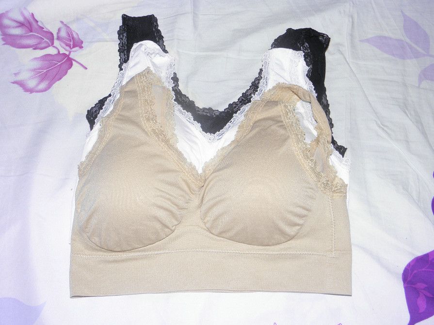 CP ! Soutien-gorge en dentelle parfaite avec support de coussinet, sans bretelles, sans clips, sans fils/pull sans couture/sans boîte de vente au détail