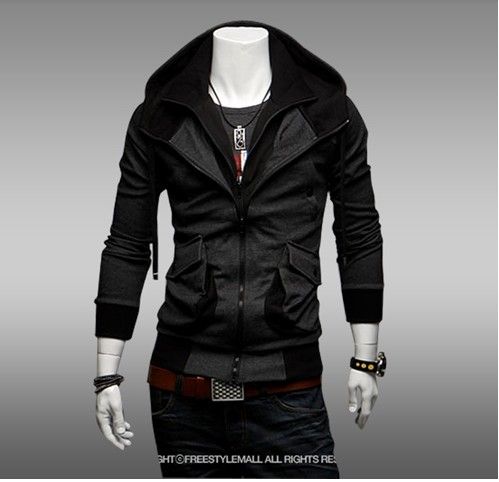 2013 NEW HOT Mens Slim Mixed Colors Personalized Pocket Thin Hoodies ...