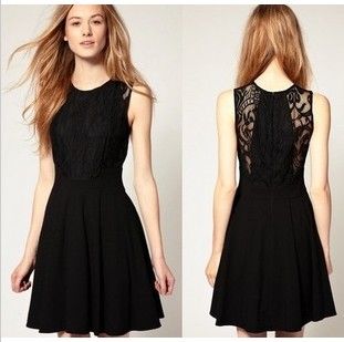 black one piece dress for girl