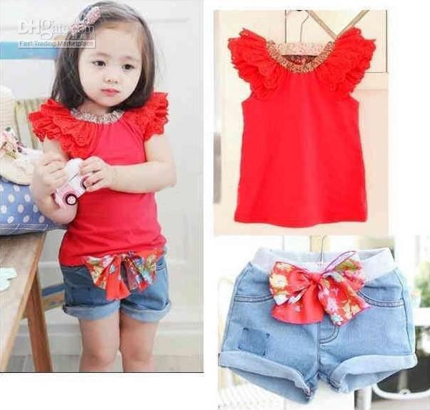 1 year baby girl jeans top