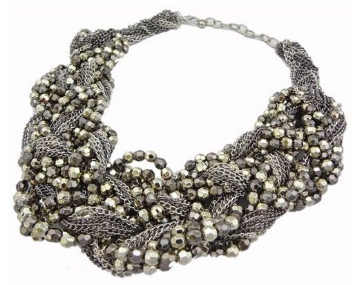 Novas cadeias de moda multicamadas Beads handmand Craft Knit Gargantilha Colar apelativo