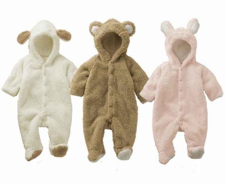 teddy bear with baby clothes