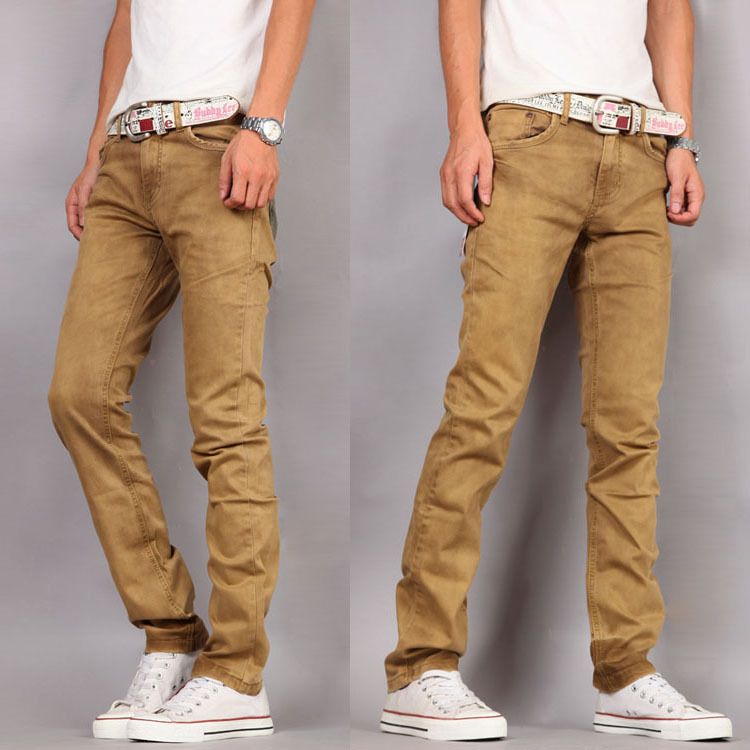 mens super skinny khaki pants