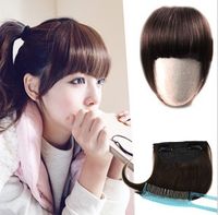 Wholesale 1pcs Fashion Bold Blunt Hair Fringe Hair bang human hair Made colors available Hot sale