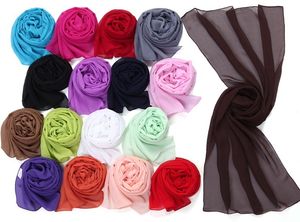 Solid Vintage Style All-match Ladies Scarf Chiffon Scarf Shawl mix color #2719