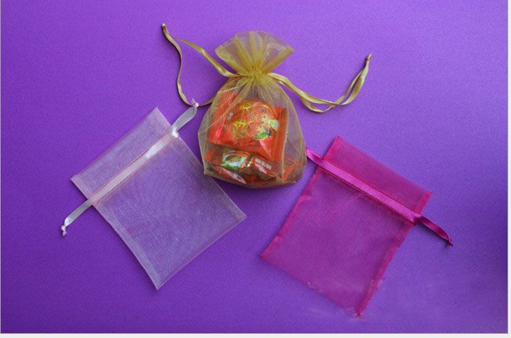 5*7 cm 500 pièces boîte à bijoux mixte luxe Organza bijoux pochettes cadeaux sacs pour bague cadeaux de mariage bricolage