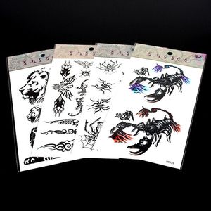 Temporary Tattoos 50 pcs/lot Tattoo For Body Art Spiders Tattoo Waterproof Arm Chest Tattoos Stickers