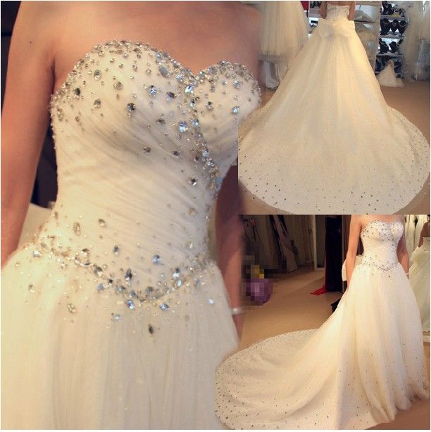 Korean Wedding Dress Bridal Gown Wedding Dress Strapless Luxurious