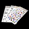 Tijdelijke tatoeages 50 stks / partij Butterfly Tattoo Stencils voor Body Waterproof Nieuws Butterfly Tattoos 206 * 105 mm