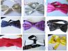 Tuxedo PreTied Black Bow Tie Satin Adjustable Brand 100pcs/lot