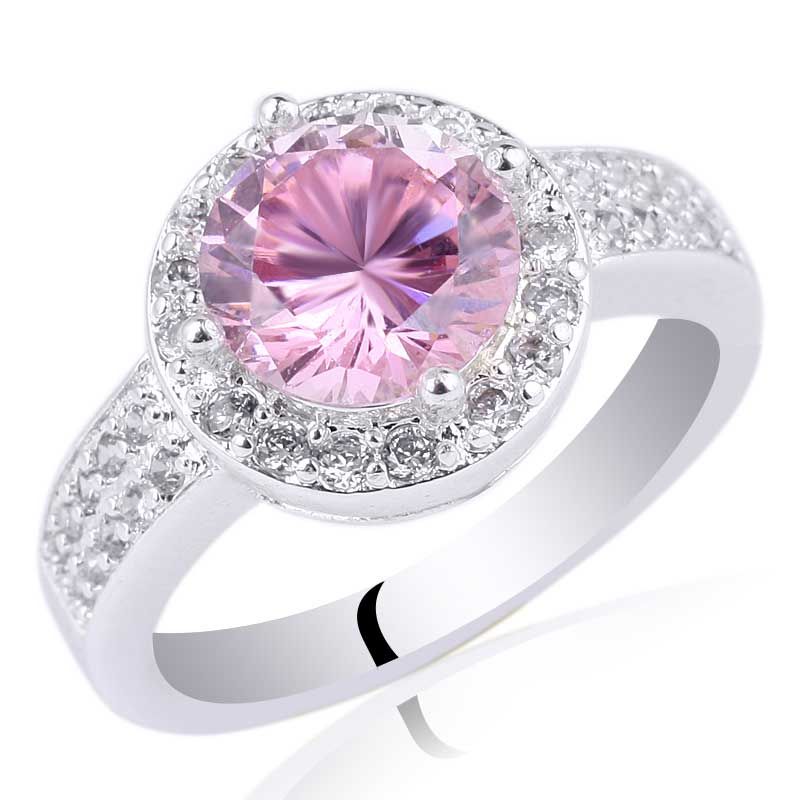 2018 womens round engagement ring pink cubic zirconia 925 sterling silver ring nal r033 size 6 7 8 9 from timejewel 1436 dhgatecom - Pink Wedding Ring 2018 womens round engagement ring pink cubic zirconia 925 sterling silver ring nal r033 size 6 7 8 9 from timejewel 1436 dhgatecom - Pink Wedding Ring