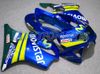 carénage bleu jaune fashion pour Honda CBR600 F4 1999 2000 cbr 600 CBRF4 99 00 kit complet carénage RX1A