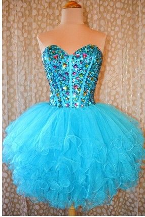 Wholesale Turquoise Short Prom Mardi Gras Cocktail Evening Pageant Gown ...