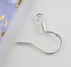 200pcs/lot hot Sterling 925 Silver Clasps & Hooks Earring Findings Fishwire Hooks Jewelry DIY 15mm fish Hook Fit Earrings