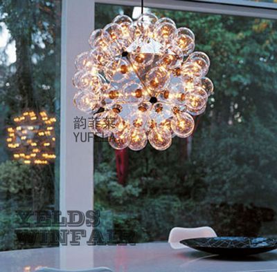 60cm 60 Lights Bubbles Glass Suspension Pendant Lamp Lighting 60cm 60 Lights Bubbles Glass Suspension Pendant Lamp Lighting Chandelier Ems Designer Dining Room From Cutelonglong
