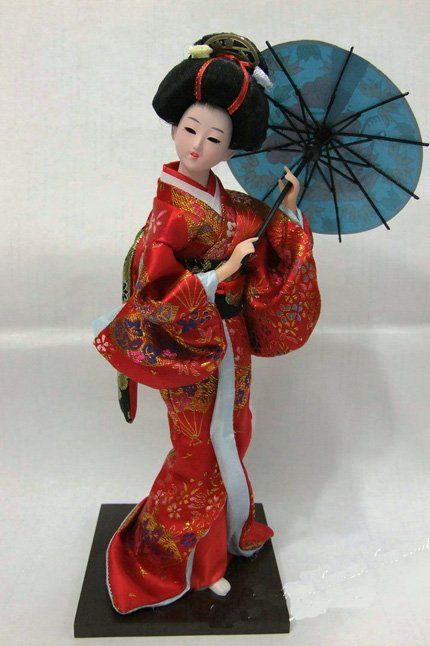Japanese Fashion Dolls Kimono 12 Inch Mix Style Color Chinese Silk ...