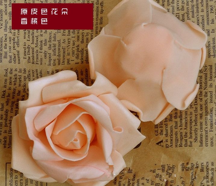 Simulação Artificial Rose Camellia Flowers 65cm256quot Pe -espuma para buquê de noiva DIY beijando Bal1205938