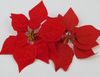 أحمر 100p Dia.20cm / 7.87 "محاكاة الحرير الاصطناعي البونسيتة زهرة عيد الميلاد الزهور الزخرفية