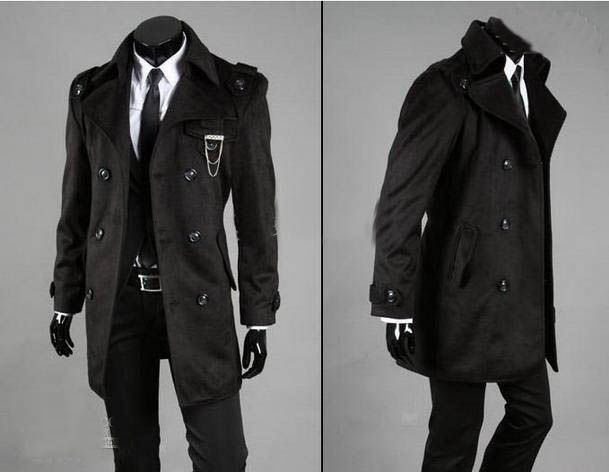 capote preto masculino