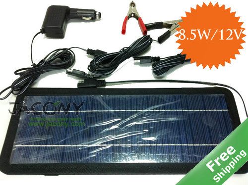 Acheter Batterie De Voiture Solaire Chargeur De Chargeur De Panneau Solaire + 8.5W / 12V 