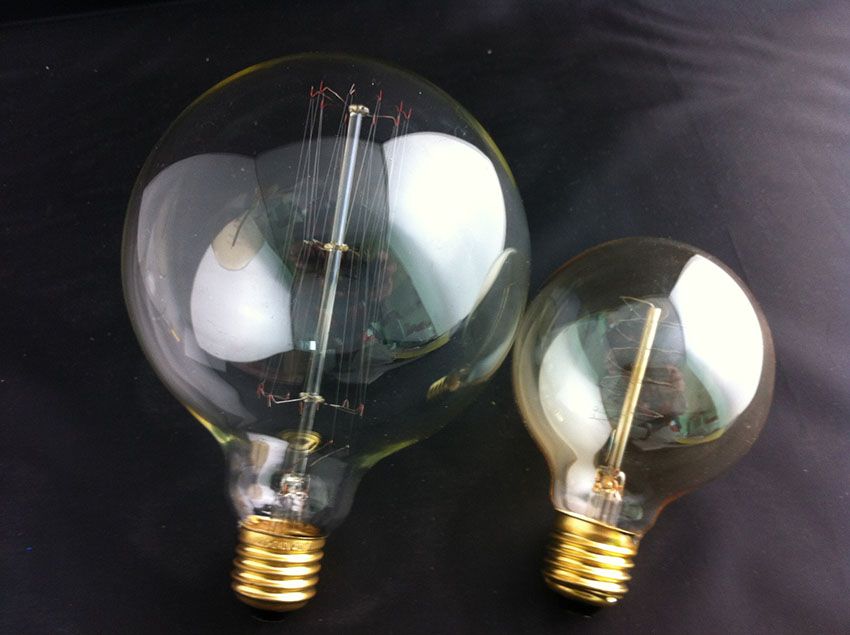 Antique Vintage Edison Light Bulb 40w 110v 220v Super Large G125ad Antique Vintage Edison Light Bulb 40w 110v 220v Super Large G125ad Cage Filament Whole Lamp Old Fashion Hot With 26 23 Piece On