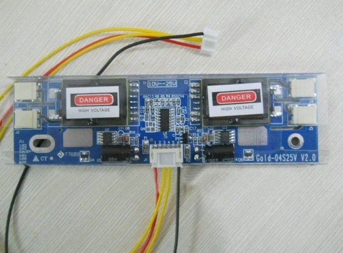 LCD MONITOR CCFL 4 LAMP 10V 25V Universal Lcd Inverter From Super_best, 19.6