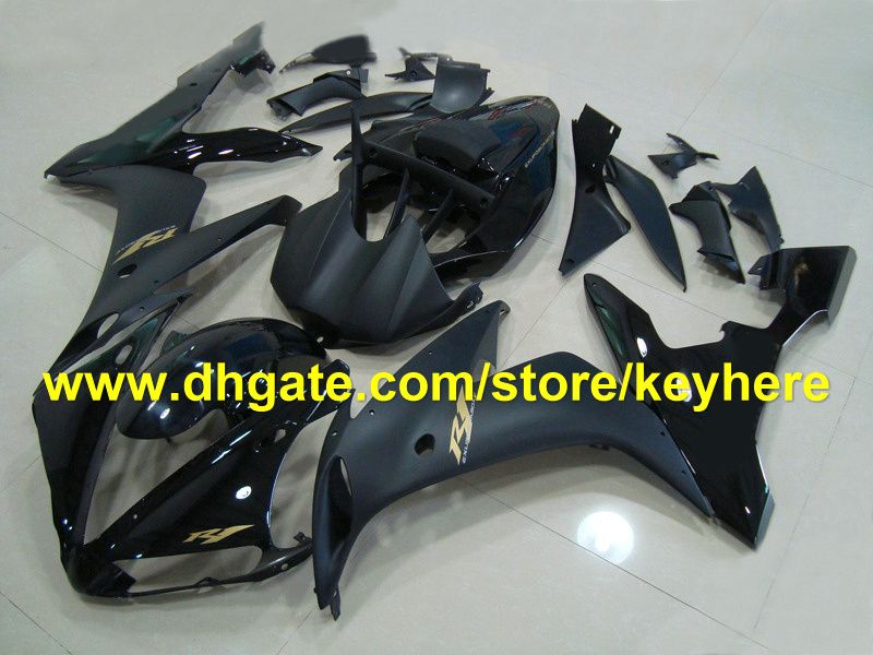 

fashion all black fairing kit for YAMAHA YZF-R1 2004 2005 2006 YZF R1 2004-2006 YZFR1 04 05 06 RX2A, Same as picture