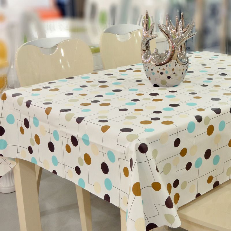 Small Pvc Table Cloth Disposable Tablecloth Waterproof Oil Dining Table