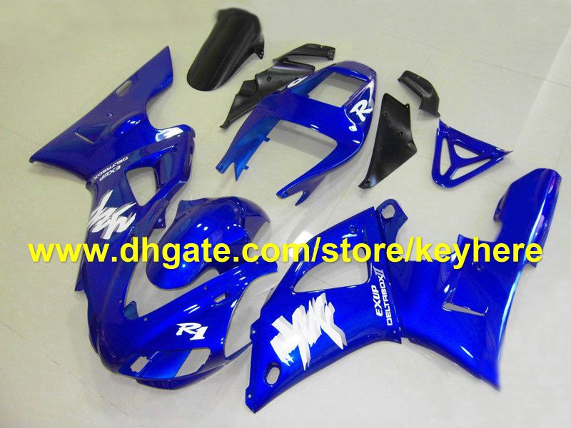 Populära högkvalitativa blå fairing kit för Yamaha 98 99 YZF-R1YZF R1 1998 1999 YZFR1 98-99 Fairings RXB