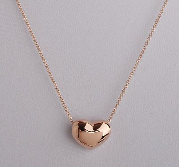 

2015 горячие мини в форме сердца кулон ожерелье для женщин, ол 18K позолоченные ювели
