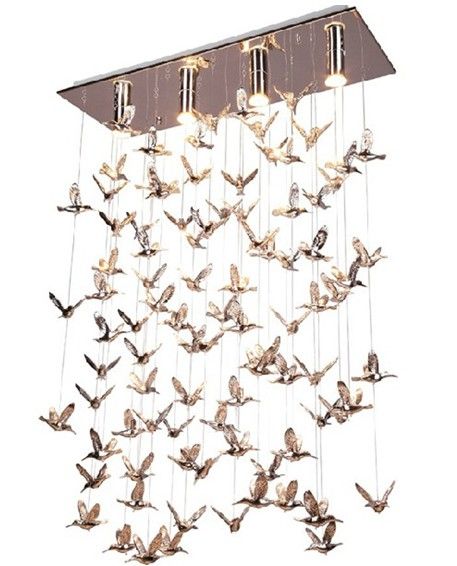 Venda por atacado Sala de estar moderna minimalista acrílico pássaro