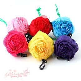 Pretty Rose Foldable Reusable foldable shopping bag - Mix Color, 39.5cm x 38cm (002247)