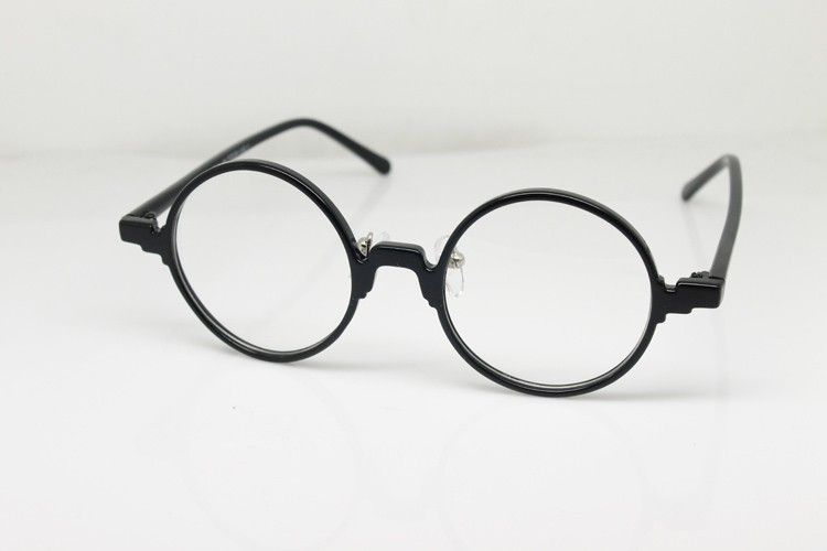 360.Round Eyeglass Frame Black Japanese Design Eyewear Top Quality
