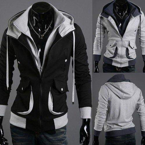 

NEW Assassin's Creed Desmond Style Velour Hoodie, Gray