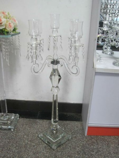 Shinning Candelabras Crystal Candle Holder Wedding Party