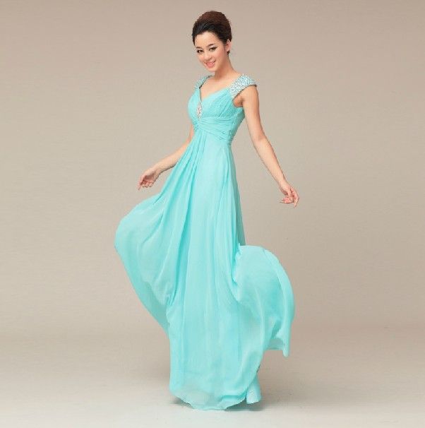 sky blue chiffon