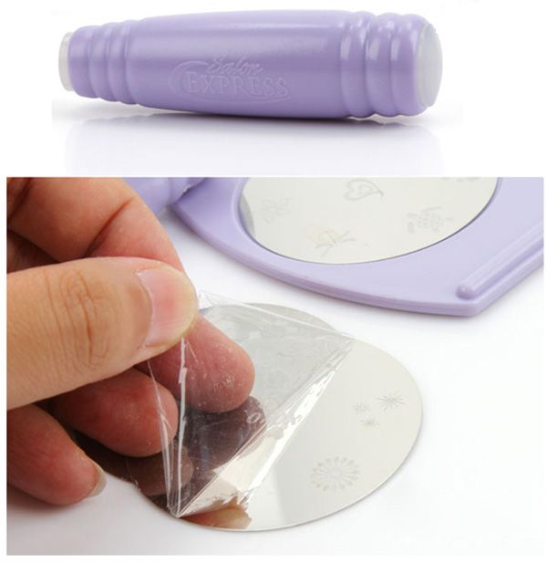 Nail Art Stamping Kit Salon Express Printing Stickers Nail Wraps